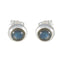 Labradorite-American-Naomi-Solitaire-Stud-Gray-Silver-Earring