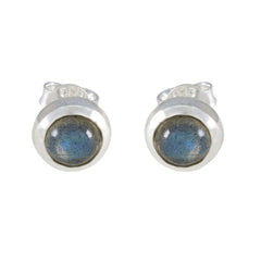 Labradorite-American-Naomi-Solitaire-Stud-Gray-Silver-Earring