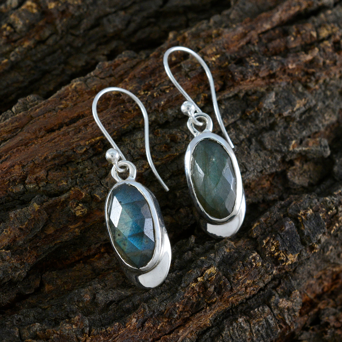 Labradorite-French-Eleanor-Solitaire-Dangle-Gray-925-Silver-Earring