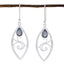 Labradorite-Spanish-Yan-Solitaire-Dangle-Gray-Silver-Earring