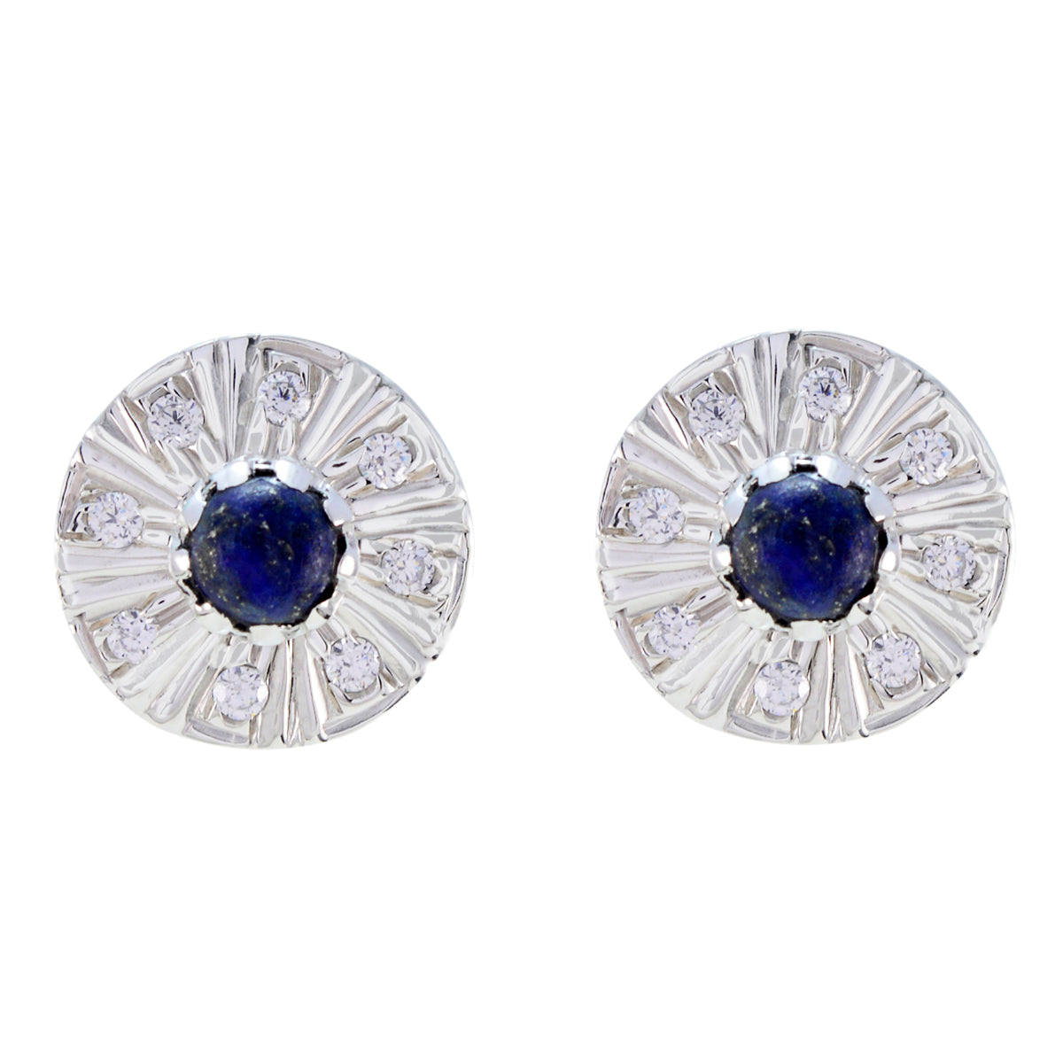 Lapis-Lazuli-Mexican-Carla-multiple-Stud-Blue-92.5-Silver-Earring