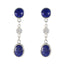 Lapis-Lazuli-Australian-Carolina-multiple-Stud-Blue-Silver-Earring