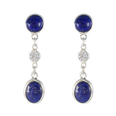 Lapis-Lazuli-Australian-Carolina-multiple-Stud-Blue-Silver-Earring