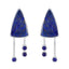 Lapis-Lazuli-Korean-Isabella-multiple-Stud-Blue-Silver-Earring