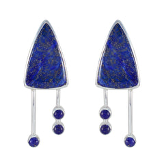Lapis-Lazuli-Korean-Isabella-multiple-Stud-Blue-Silver-Earring