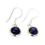 Lapis-Lazuli-Japanese-Isadora-Solitaire-Dangle-Blue-925-Sterling-Silver-Earring