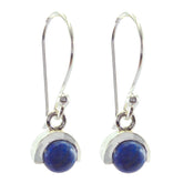 Lapis-Lazuli-Australian-Yasmin-Solitaire-Dangle-Blue-Sterling-Silver-Earring