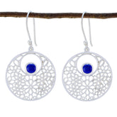 Lapis-Lazuli-Mexican-Julieta-Solitaire-Dangle-Blue-925-Silver-Earring