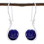 Lapis-Lazuli-Spanish-Lorena-Solitaire-Dangle-Blue-925-Silver-Earring