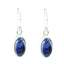 Lapis-Lazuli-Latin-American-Lourdes-Solitaire-Dangle-Blue-Sterling-Silver-Earring