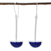 Lapis-Lazuli-African-María-Solitaire-Dangle-Blue-Sterling-Silver-Earring
