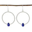 Lapis-Lazuli-Russian-Mariana-Solitaire-Dangle-Blue-925-Sterling-Silver-Earring
