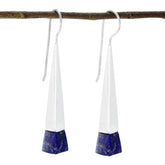 Lapis-Lazuli-Egyptian-Abigail-Solitaire-Dangle-Blue-Sterling-Silver-Earring