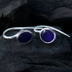 Lapis-Lazuli-Korean-Agnes-Solitaire-Dangle-Blue-92.5-Silver-Earring