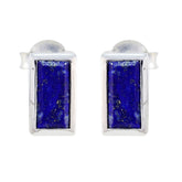 Lapis-Lazuli-Mexican-Anna-Solitaire-Stud-Blue-925-Silver-Earring