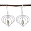 Lemon-Quartz-Korean-Chloe-Solitaire-Dangle-Yellow-925-Silver-Earring