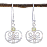 Lemon-Quartz-Japanese-Claire-Solitaire-Dangle-Yellow-925-Sterling-Silver-Earring