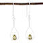 Lemon-Quartz-German-Emma-Solitaire-Dangle-Yellow-Silver-Earring