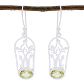 Lemon-Quartz-African-Eva-Solitaire-Dangle-Yellow-92.5-Silver-Earring