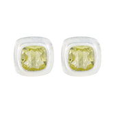 Lemon-Quartz-Australian-Ida-Solitaire-Stud-Yellow-92.5-Silver-Earring