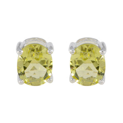 Lemon-Quartz-Spanish-Ines-Solitaire-Stud-Yellow-Sterling-Silver-Earring