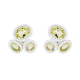 Lemon-Quartz-African-Isabelle-multiple-Stud-Yellow-925-Sterling-Silver-Earring