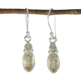 Lemon-Quartz-Russian-Ava-Toi-et-Moi-Dangle-Yellow-92.5-Silver-Earring