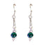 Malachite-African-Maya-multiple-Dangle-Green-Sterling-Silver-Earring
