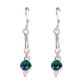 Malachite-African-Maya-multiple-Dangle-Green-Sterling-Silver-Earring