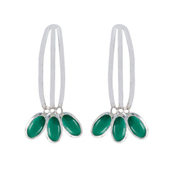 Malachite-Korean-Pilar-multiple-Stud-Green-925-Silver-Earring