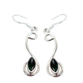 Malachite-Japanese-Katharina-multiple-Dangle-Green-925-Sterling-Silver-Earring