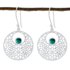 Malachite-American-Mia-Solitaire-Dangle-Green-92.5-Silver-Earring