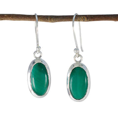 Malachite-Italian-Nora-Solitaire-Dangle-Green-925-Silver-Earring
