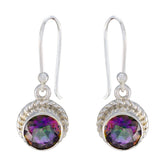 Mystic-Quartz-Russian-Maya-multiple-Dangle-multicolor-925-Silver-Earring