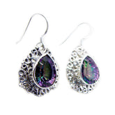 Mystic-Quartz-American-Haruka-multiple-Dangle-multicolor-Silver-Earring