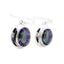 Mystic-Quartz-Turkish-Yan-multiple-Dangle-multicolor-Silver-Earring