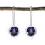 Mystic-Quartz-Italian-Aaliyah-Solitaire-Dangle-multicolor-925-Silver-Earring