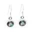 Mystic-Quartz-Korean-Carla-Solitaire-Dangle-multicolor-925-Silver-Earring
