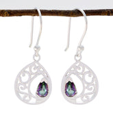 Mystic-Quartz-Spanish-Elena-Solitaire-Dangle-multicolor-Silver-Earring