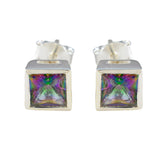 Mystic-Quartz-Japanese-Ángeles-Solitaire-Stud-multicolor-925-Silver-Earring