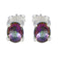 Mystic-Quartz-Italian-Lourdes-Solitaire-Stud-multicolor-925-Silver-Earring