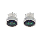 Mystic-Quartz-Middle-Eastern-Lucia-Solitaire-Stud-multicolor-Sterling-Silver-Earring