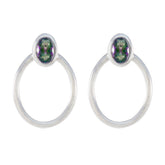 Mystic-Quartz-African-Savannah-Solitaire-Stud-multicolor-925-Silver-Earring