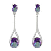 Mystic-Quartz-Italian-Ling-Toi-et-Moi-Stud-multicolor-925-Sterling-Silver-Earring