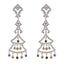 Multi-CZ-Indian-Kristine-multiple-Stud-multicolor-92.5-Silver-Earring