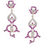 Multi-CZ-Indian-Lakshmi-multiple-Stud-multicolor-Sterling-Silver-Earring