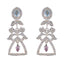 Multi-CZ-Indian-Ananya-multiple-Stud-multicolor-925-Silver-Earring