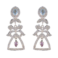 Multi-CZ-Indian-Ananya-multiple-Stud-multicolor-925-Silver-Earring