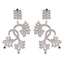 Multi-CZ-Indian-Nisa-multiple-Stud-multicolor-Silver-Earring