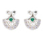 Multi-CZ-Korean-Rebeca-multiple-Stud-multicolor-Sterling-Silver-Earring